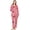 Letter Cat-Rose Pink, variant on Womens Pajama Sets, Soft Flannel Button Down Loungewear Long Sleeve Pjs Sets,(Letter Cat-Rose Pink,XL)
