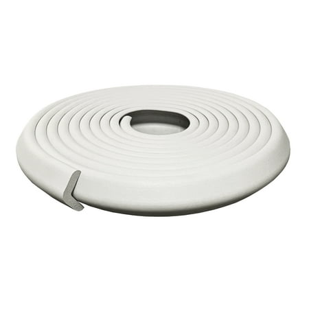 KidKusion Foam Rubber Edge Guard for Tables, Furniture, Toddlers, 6 ft Long, 1 CT, Off-White