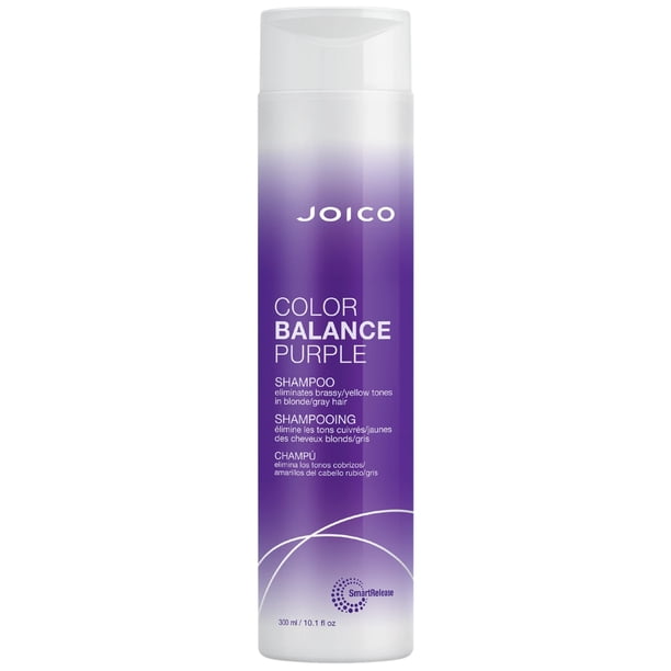 Joico Color Balance Purple Shampoo | Para Cabello Rubio Frío y Canoso | Elimina Tonos Amarillos |Realza la Intensidad del Color y el Brillo |Protección UV |Con Aceite de Rosa Mos