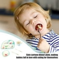 thumbnail image 5 of A bamboo fiber children's tableware set baby divided plate cartoon five-piece set, 5 of 5