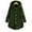 Army Green, variant on UTTOASFAY Women Coats Plus Size Clearance Women Plus Size Button Plush Tops Hooded Loose Cardigan Wool Coat Winter Jacket Rollbacks Army Green 10(M)