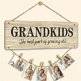 thumbnail image 7 of SATRINO Hanging Photo Display with Clips, Boho Wooden Bead Garland Banner, Collage Card Picture Kids Art Holder String with 8 Clips for Christmas Bedroom Dorm Decor, Teen Girl Gifts, Wood, 7 of 7