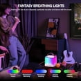 thumbnail image 4 of Portable Mini Karaoke Machine with 2 Wireless Microphones and LED Lights, Bluetooth Speaker for Kids and Adults, Fun Singing Toy and Birthday Gift for Boys, Girls, and Family Home, 4 of 8