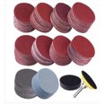 thumbnail image 1 of 120 Pcs/set 2 Inch Sandpaper Kit Red Sand Flocking 50mm Disc Sand Self-adhesive Sanding Sheet, 1 of 7