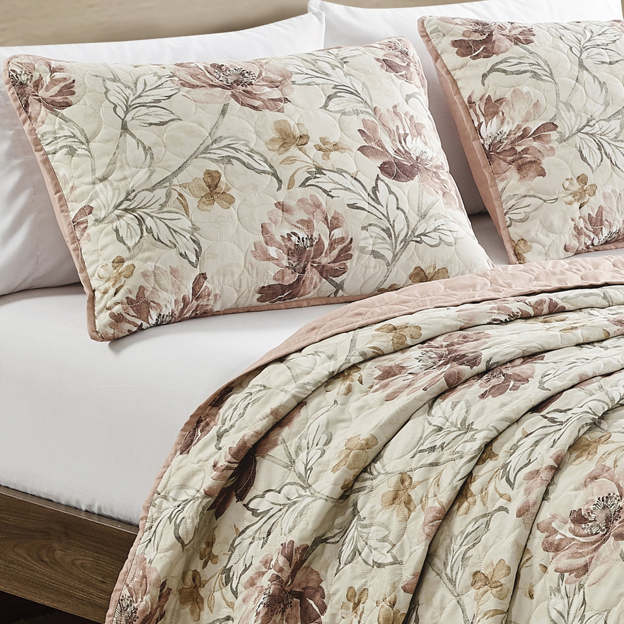 Evjk 3-Piece Decorative Lightweight Bedspread Set – Oversized, Microfiber with Vibrant Print, King