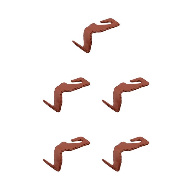 Riwesomey Asiento trasero del vehículo Percha Ganchos de cuero Abrigos Chaqueta Bolsa Titular Automóvil Interior Accesorios de repuesto 1Pc Marrón Type2 NO2 Riwesomey CBP312612