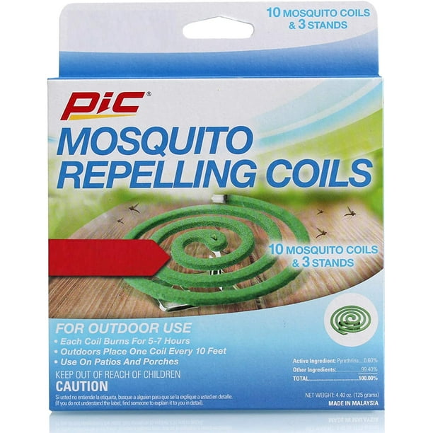 PIC Mosquito Repelling Coils, 10 Count Box, 2 Pack Mosquito Repellent