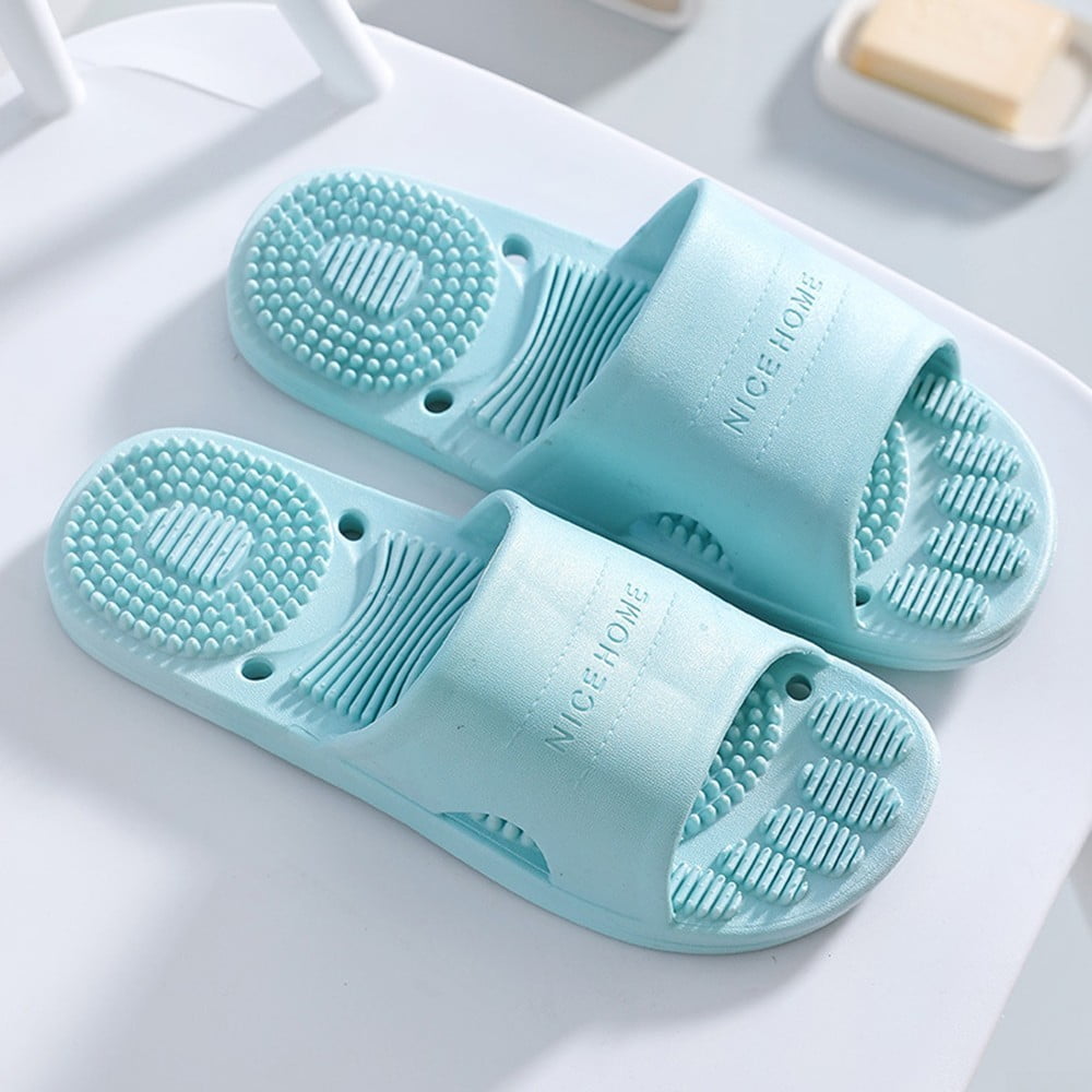 New Women Bath Slippers Hollow PVC Non-Slip Indoor Home Shoes outdoor Sandals