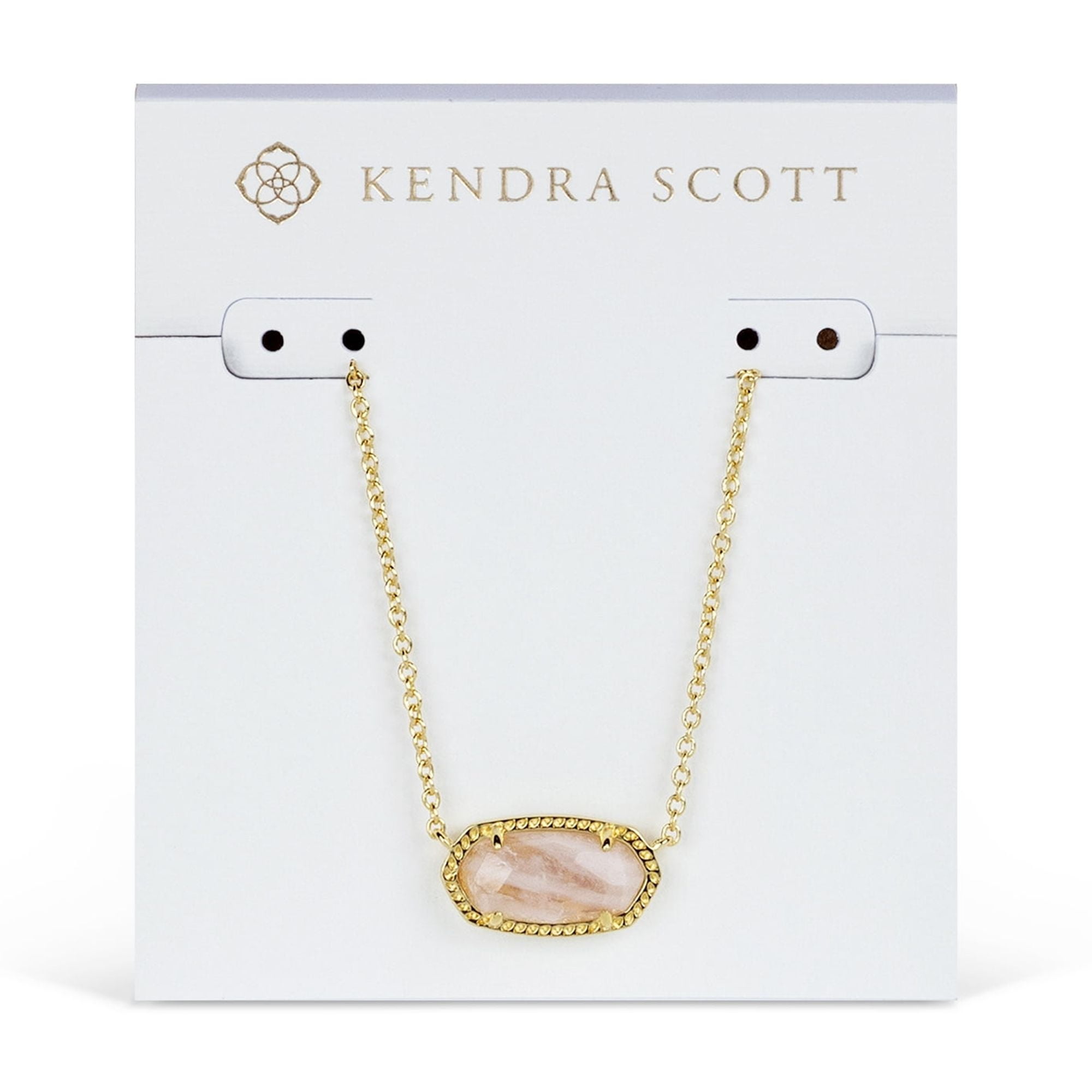 Elisa Dusted Rose Gold Pendant Necklace