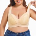 thumbnail image 2 of mgoYE Women's Full Coverage Minimizer Underwire Plus Size Support Bra(Light Yellow,50B), 2 of 9