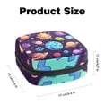 thumbnail image 2 of Cute Space Planets and Stars Cartoon Pattern Sanitary Napkin Storage Bag, Zipper Menstrual Cup Pouch Feminine Menstruation First Period Pads Holder for Girls Women Ladies, 2 of 6