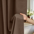 thumbnail image 4 of Inosoo Thick Waffle Weave Shower Curtain, 72"x 72" Luxury Hotel Fabric Shower Curtains for Bathroom, Heavy Duty Fall Cloth Bath Curtain, Coffee Brown, 4 of 13