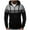 Black(New), variant on PNTUTB Men's Zip Up Hoodie Color Block Long Sleeve Casual Sweatshirt Sport Outwear with Pocket