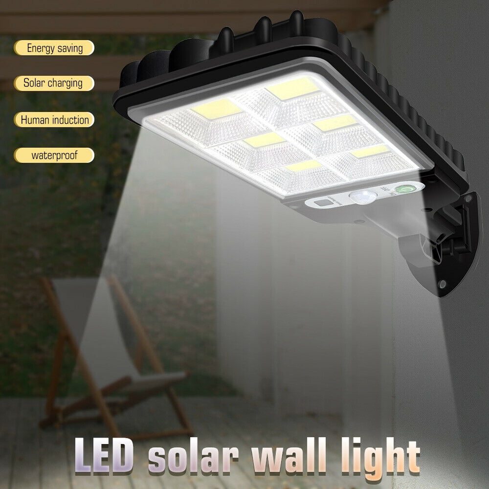 2PCS 600W LED-Solar Wall-Light Motion-Outdoor-Garden Security-Street-Lamp IP65 