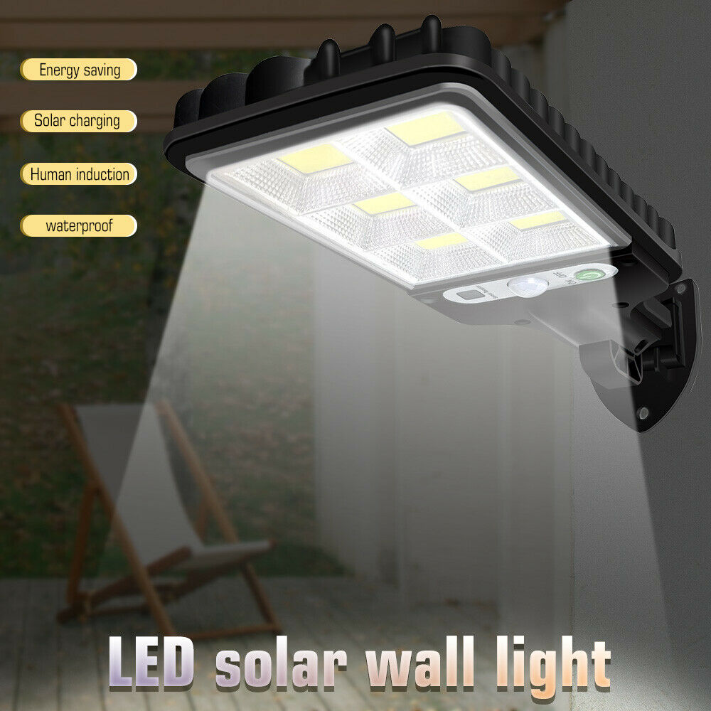 Pack 600W LED Solar Street Lights,Security Led Wall Light,Solar Powered  Outdoor Solar Light with Remote,Solar Parking Lot Lights,Waterproof,Ideal  for Pathway,Yard,Road and Garden
