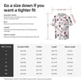 thumbnail image 6 of Uemuo Tulips Flowers Pattern Cotton Linen Short Sleeve Shirts,Casual Lightweight Button Down Shirts,Vacation Beach Summer Tops-, 6 of 7