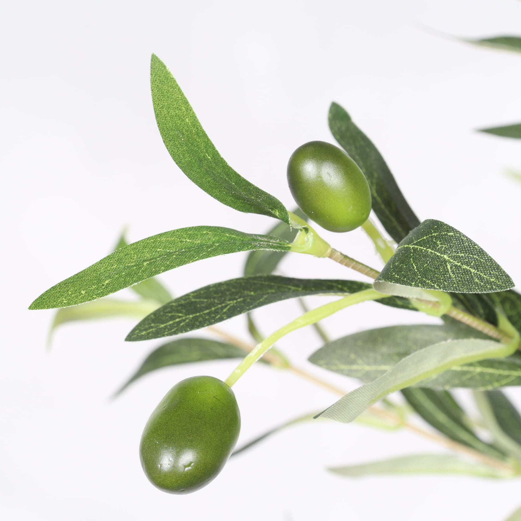 6FT Artificial Olive Tree in Black Plastic Pot,Silk Fake Olive Tree with Realistic Leaves for Home House Office Decor Indoor Outdoor