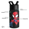thumbnail image 2 of Botella de agua simple y moderna Marvel Spiderman Kids de 400 ml Simple Modern NA, 2 of 7