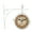 White, variant on Creative Double Side Wall Clock Industrial Two Side Wall Clock for Outdoor Indoor Home Decors