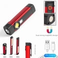 thumbnail image 1 of 10W High-Power COB LED Work Light with USB Rechargeable Battery, Red Warning Function & Built-in Magnet - Durable ABS Handheld Flashlight for Camping, Hiking, Night Rides, Fishing, and Maintenance, 1 of 5