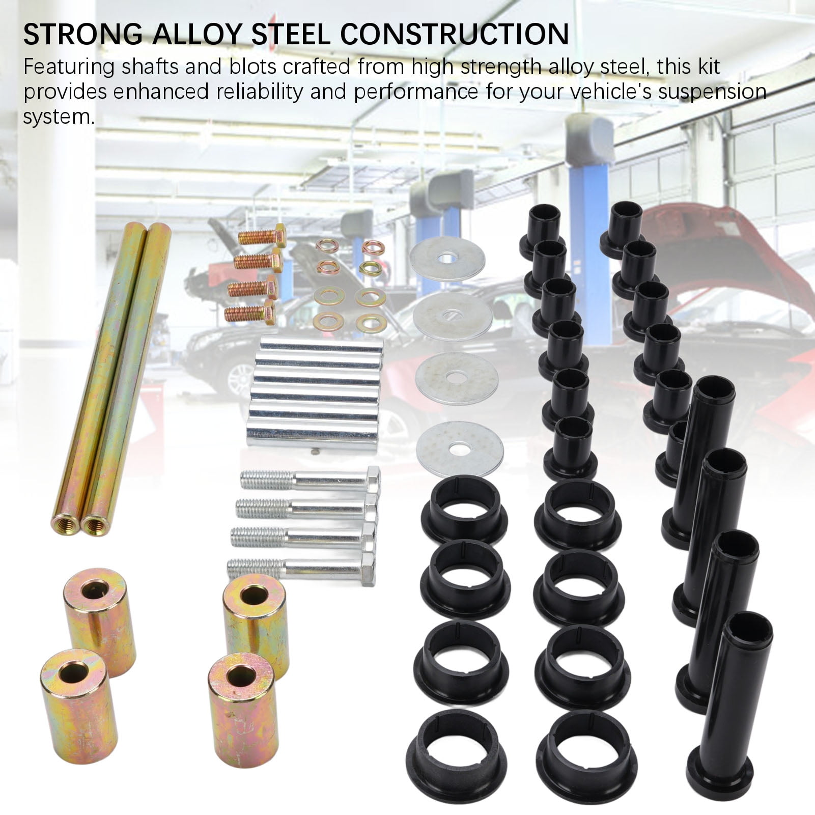 CarBole Rear A-Arm Bushing Shafts Kit For Polaris Sportsman 400/450/600/700 – Left & Right Sides
