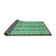 thumbnail image 2 of Ahgly Company Indoor Square Abstract Turquoise Blue Modern Area Rugs, 6' Square, 2 of 4