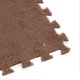 thumbnail image 4 of 10pcs Plush Foam Floor Mat Prevent Slip Cuttable Thickened Interlocking Carpet Tiles for Bedroom Brown, 4 of 4