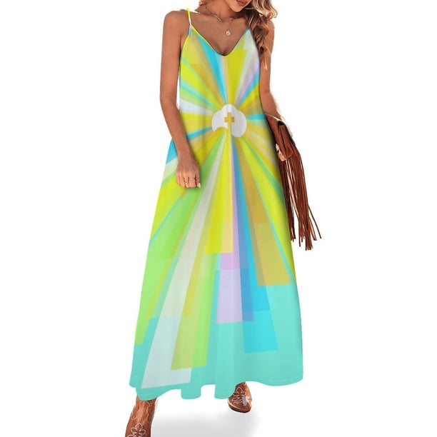 Vestido sin mangas de celebración de la resurrección, vestidos de fiesta, vestidos de mujer, vestido para niñas, ropa de playa