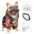 thumbnail image 3 of Fotbe World Map Guitar Illustration Sudadera con Estampado para Perros Pequeños – Suéter con Capucha para Mascotas, Tela Suave de Forro Polar con Bolsillo-XX-Large, 3 of 7