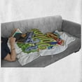 thumbnail image 6 of Phillipine Soft Flannel Fleece Blanket, Colorful Illustration of Doodle Showing Architecture and Culture of Philippines, Cozy Plush for Indoor and Outdoor Use, 50" x 70", Multicolor, by Ambesonne, 6 of 6