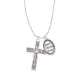 thumbnail image 2 of Delight Jewelry Silvertone Large Celtic Vine Cross Best Mom Ever Charm Necklace, 2 of 4