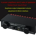 thumbnail image 1 of LYNEPaUalO Amplifier Speaker Selector Switch Switcher 4 Input 2 Output or 2 In 4 Out Power Amplifier Speaker Selector Switcher 300W Per Channel Speaker Switch Dispenser Comparator, 1 of 7