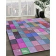 thumbnail image 2 of Ahgly Company Indoor Rectangle Patterned Purple Novelty Area Rugs, 7' x 10', 2 of 6