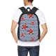 thumbnail image 4 of Fotbe Starfish Navy Blue Stripe Mochila para Hombre y Mujer - Tela Oxford 600D Resistente - Mochila Impermeable de Gran Capacidad para Escuela, Viajes y Senderismo, 4 of 6
