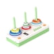 thumbnail image 1 of Juguete apilable de arcoíris, juguete de aprendizaje para apilar y clasificar para bebés, niños y niñas Verde, 1 of 10