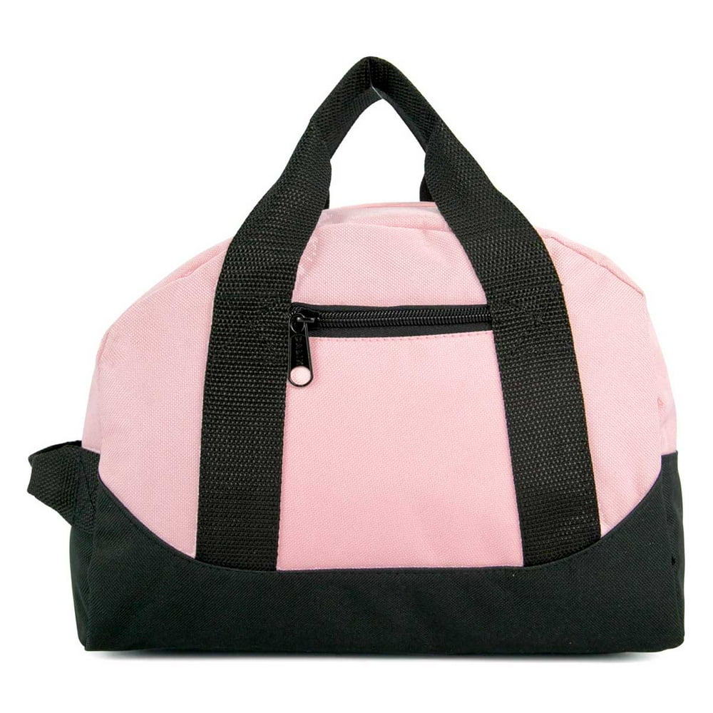 Pink 12" Duffel Duffle Travel Sports Gym Bags Mini Carryon Luggage