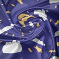 thumbnail image 5 of Ambesonne Sky Window Valance, Moon Stars Dots and Clouds Art, 54" X 18", Dark Lavender Mustard, 5 of 5