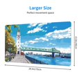 thumbnail image 2 of Sikiie Urban Riverside Clock Tower Mouse Pad, 16x29.5 Mousepad Desk Mat in Anti-Slip Rubber Mousepads Mat for Game Office Laptop Computer, 2 of 8