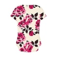 thumbnail image 4 of Womens Tops Dressy Casual 3/4 Sleeve V Neck Red Shirts for Women Crop Summer Clothes for Young Women 2025 Vacation, 4 of 4