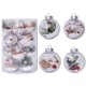 thumbnail image 2 of Cateissary 16 unids/caja juego de bolas de Navidad adornos de árbol de Navidad colgantes de bolas transparentes decoraciones adornos regalo de Año Nuevo Kits de decoración para fiestas Cateissary HA008857-00B, 2 of 6