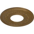 thumbnail image 3 of 29 3/8"OD x 11 5/8"ID x 1 1/8"P Anthony Ceiling Medallion (Fits Canopies up to 11 5/8"), Hand-Painted Pale Gold, 3 of 6