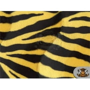 Velboa Faux Fur Short Pile Fabric ZEBRA YELLOW / 60" Wide / Sold by the yard