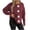 Wine, variant on Floral Crew Neck Sweaters Womens Fall Chunky Knit Pullover Tops Loose Fashion Long Sleeve Ladies Sweater Green, M