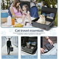 thumbnail image 4 of Portable Cat Travel Litter Box with Zipped Lid, Collapsible & Leakproof for Hotels, Camping, Car, 4 of 5