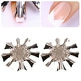 thumbnail image 1 of Nail Cutter Plate French Manicure Rust-Proof Stainless Steel Nail Art Manicure Edge Trimmer for Female, 1 of 7