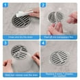thumbnail image 5 of CIYISON 10pc Hair Catcher Drain Stopper for Bathroom Kitchen Disposables Floor Drain Mesh Stickers Bathtub Sink Hair Strainer, 5 of 19
