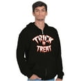 thumbnail image 4 of Classic Halloween Trick or Treat Zip Up Hoodie Men's Women's Brisco Brands S, 4 of 6