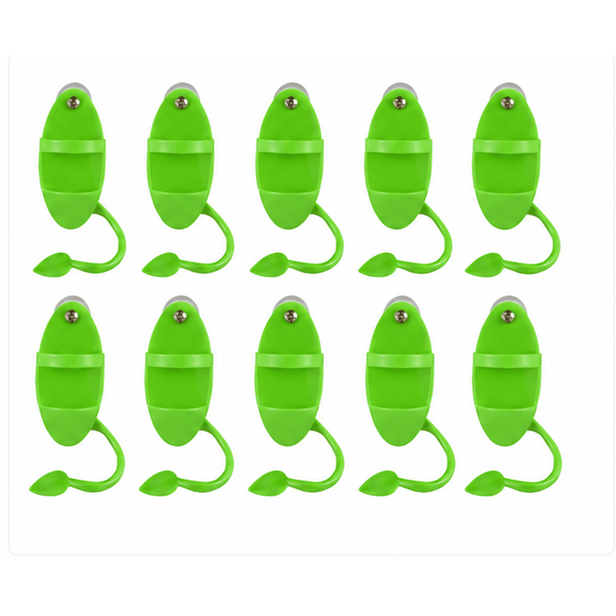 RVKXHD 10Pcs Green Bird Cuttlebone Holder: Branch-Shaped Feeding Rack with Perch, Size for Cockatiels Parakeets, Screw Fixed Food Bowl, Practical Pet Bird Cage Accessory for Daily Feeding Use
