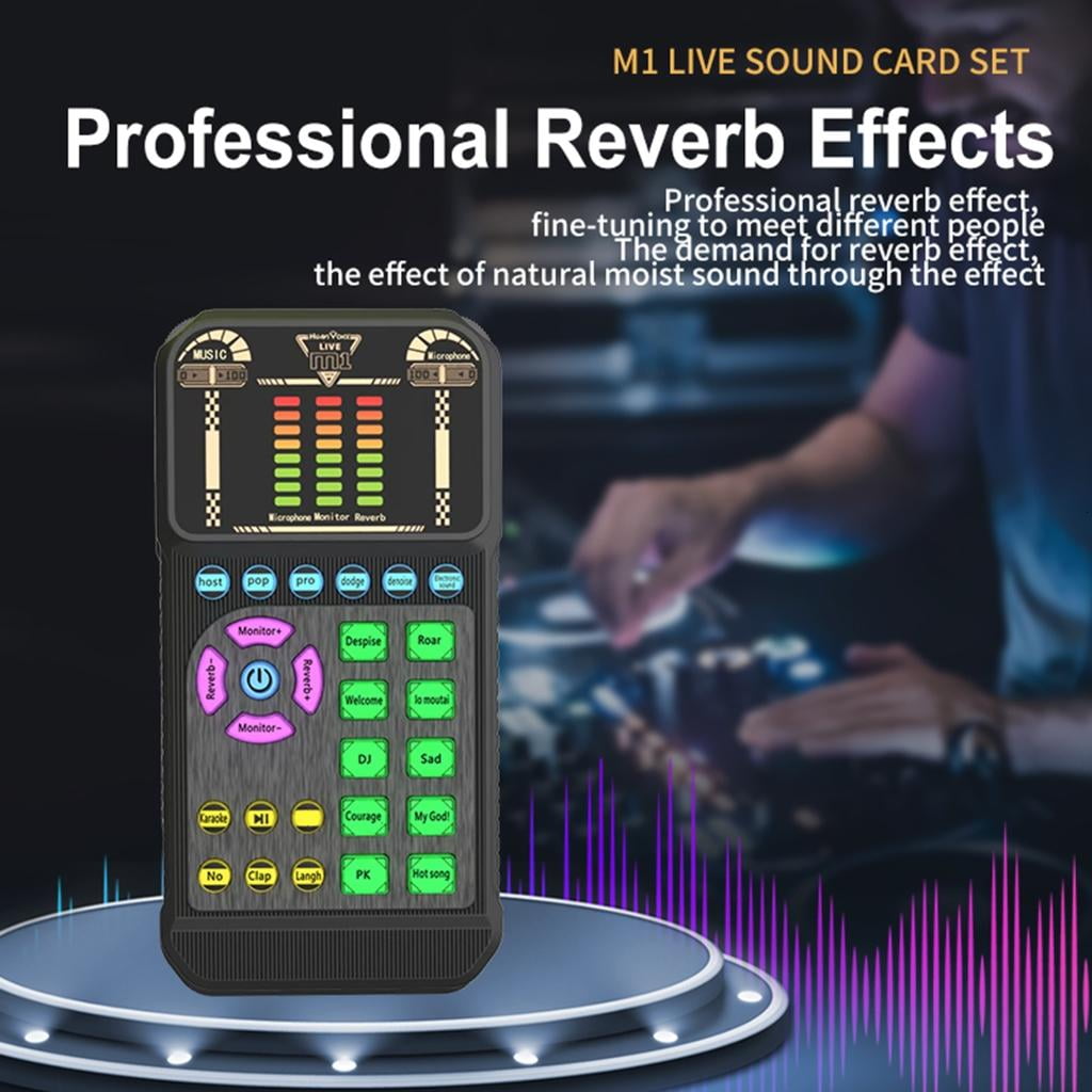 Universal USB Audios Interfaces Sound Card For Gaming Streaming Clear Voice Capture Build