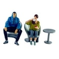thumbnail image 1 of QualitChoice 1/64 Scale Miniature Figure DIY Project Desktop Ornament Afternoon Tea Scene, 1 of 6